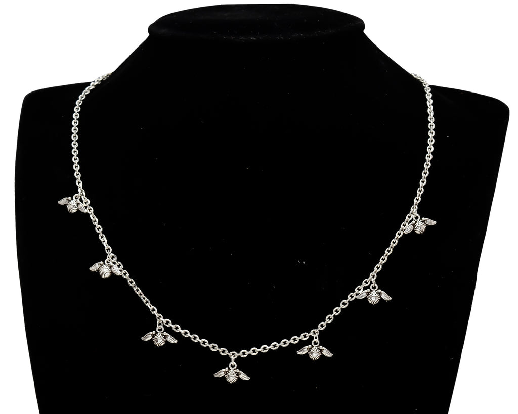 InvisaWear Silver Star Burst Charm Necklace - Sliver – Wearables